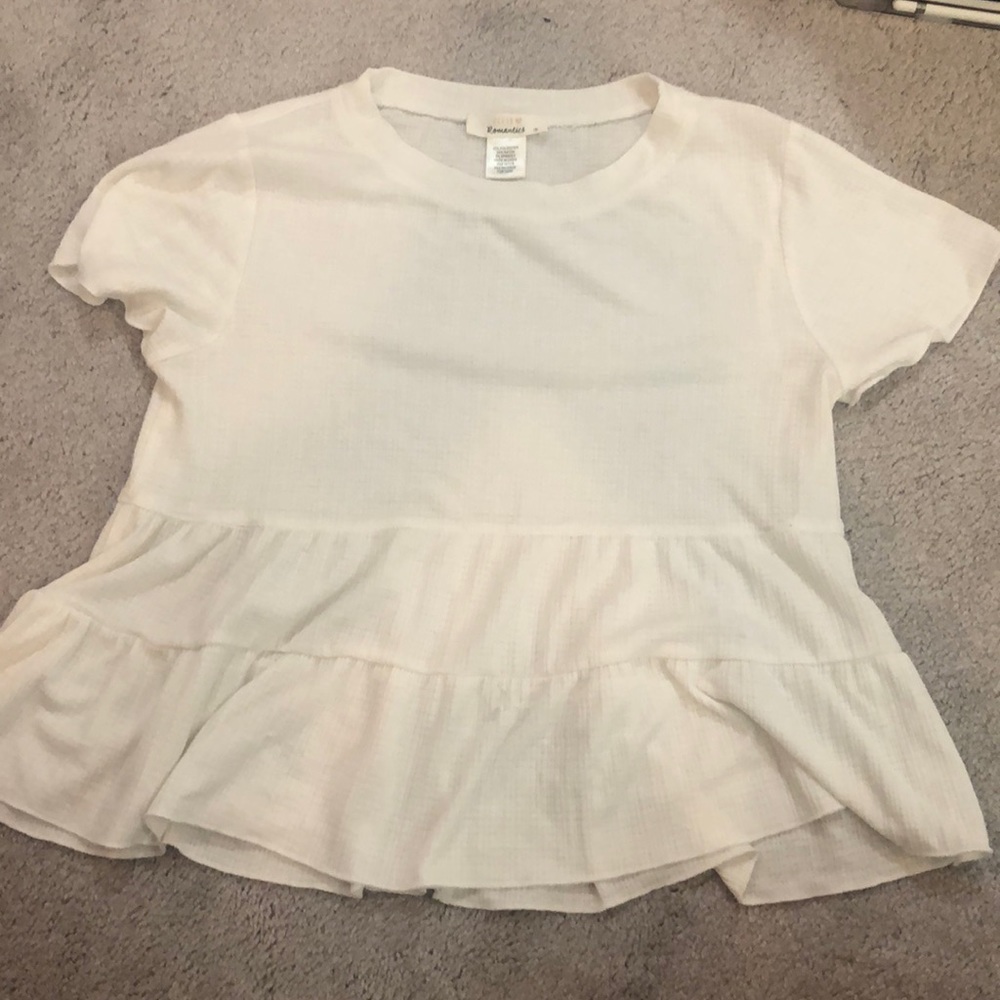 Ruffley white shirt size small